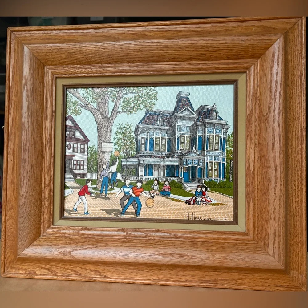 Vintage 1992 Repro of Artist H. Hargrove 